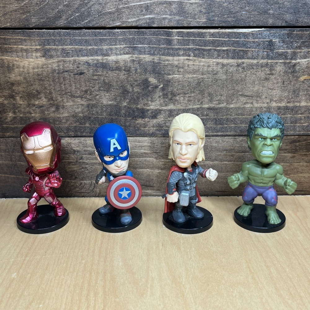 Marvel Funko Avengers Mini Figure Set Iron Man Captain America Thor Hulk 2015
